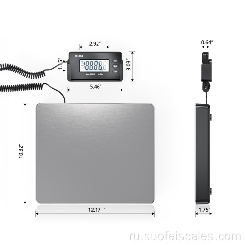 SF-808 440 фунтов цифровой почтовой шкалы электронная весовой масштаб